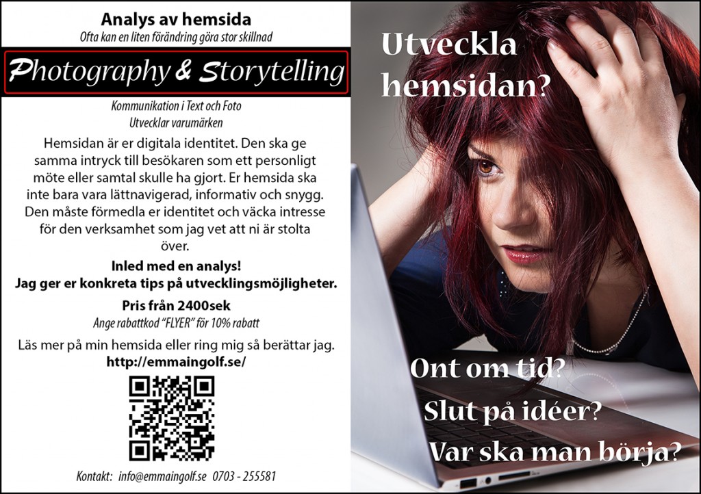 Storyteller Malmö Emma Ingolf, Analys av hemsida